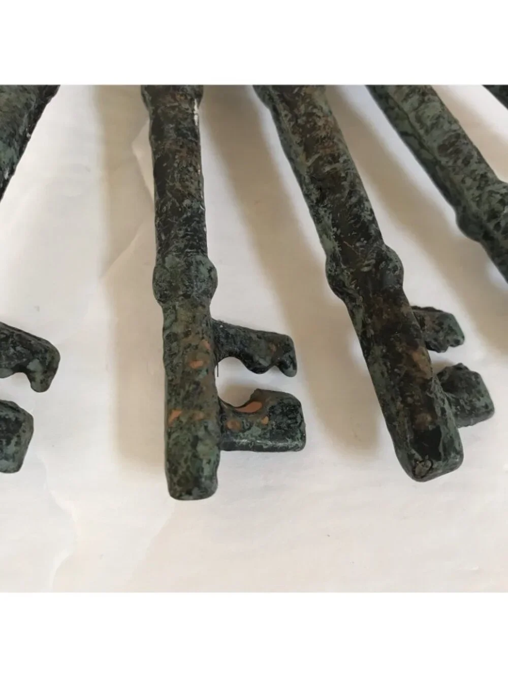 Metal Skeleton Keys Halloween Patina Iron Cottage Horror Prop Goth Victorian Art